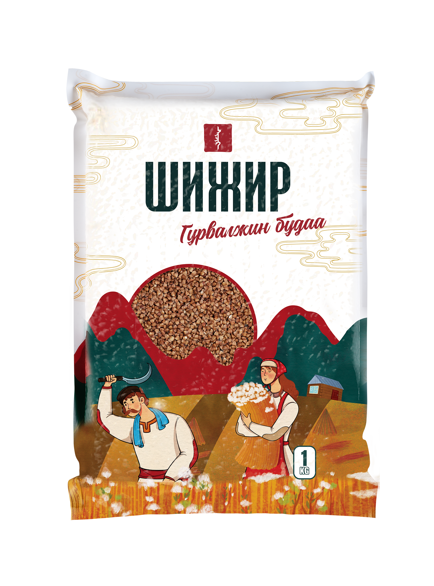 Шижир гурвалжин будаа 1кг/650гр